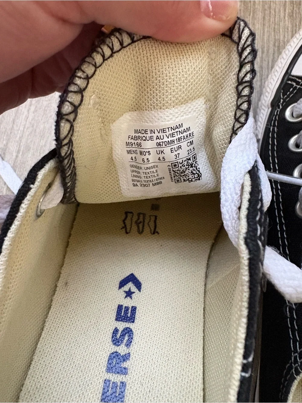 Converse Black Low-Top Canvas Sneakers with White Laces